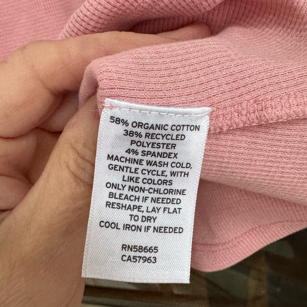 Caslon Soft Pink Buttoned V-Neck Long Sleeve Top - Picture 3 of 4